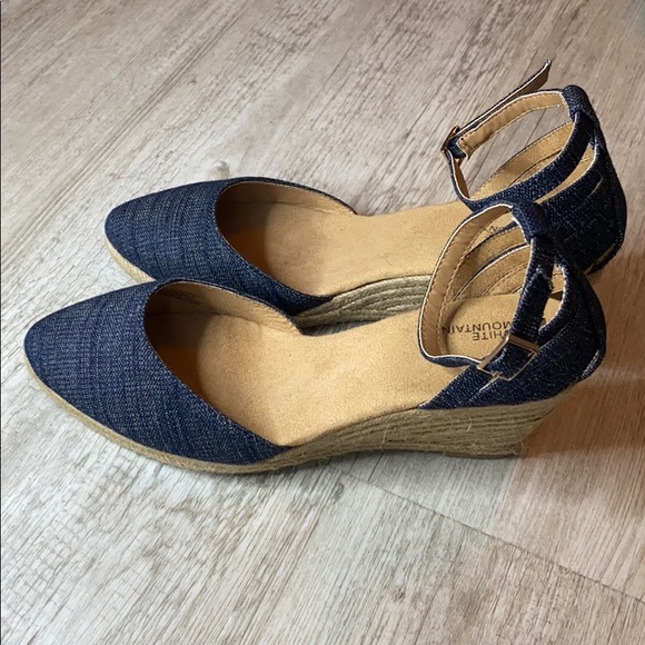 White Mountain denim espadrilles size 9 - Picture 2 of 4